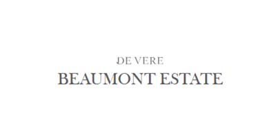 Beaumont Estate sign with 'De Vere' logo above the estate name