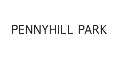 Pennyhill Park logo text on a black background.
