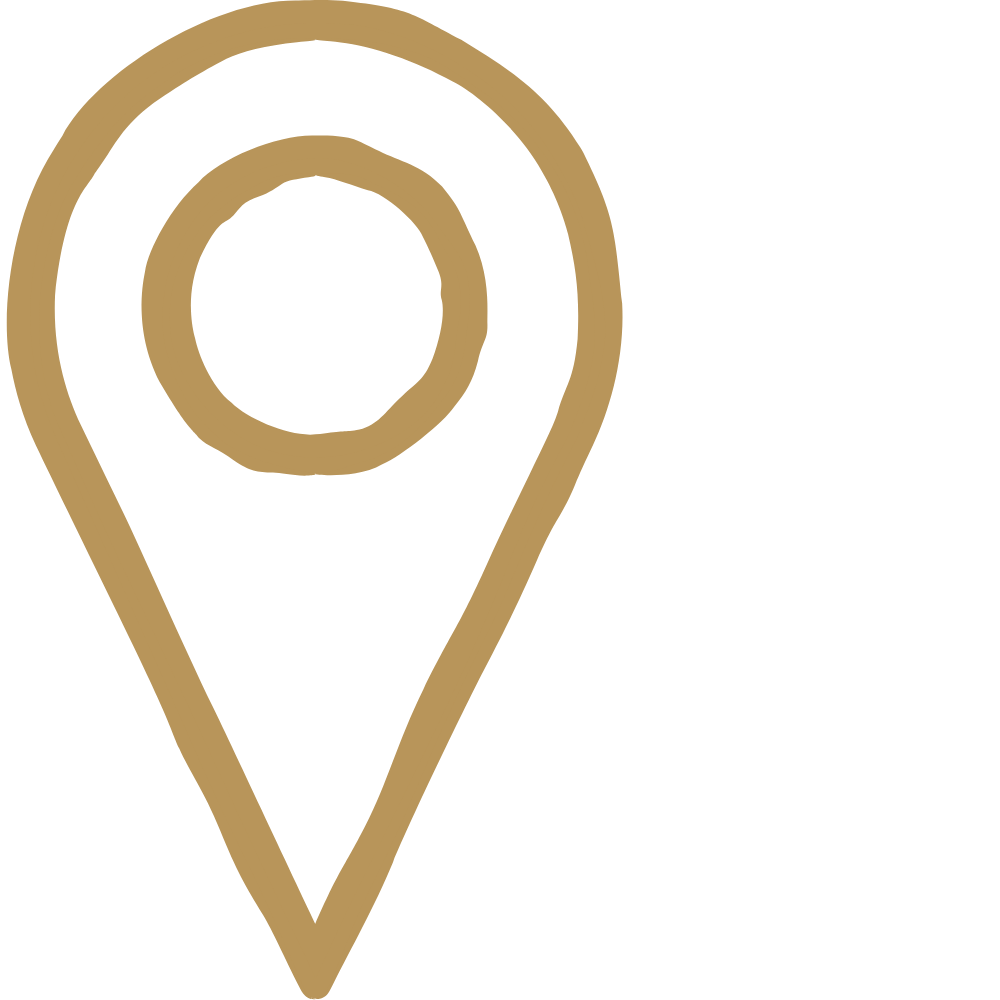 Icon of a gold map pin or location marker.