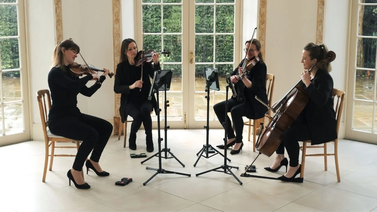 Quattro String Quartet performing