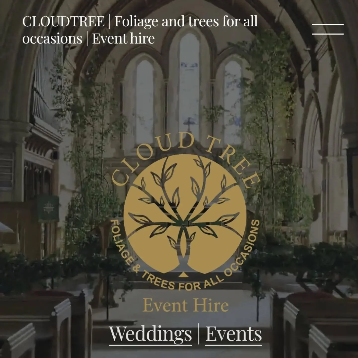 Our new website www.cloudtree.events is now up and running with  price list available on application 
If you've emailed  us recently and not received a reply please do reach out again as our email was briefly offline 
and we may have missed you 

A h