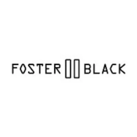 Text that reads 'FOSTER 00 BLACK' with a pause or separator between 'FOSTER' and 'BLACK'.