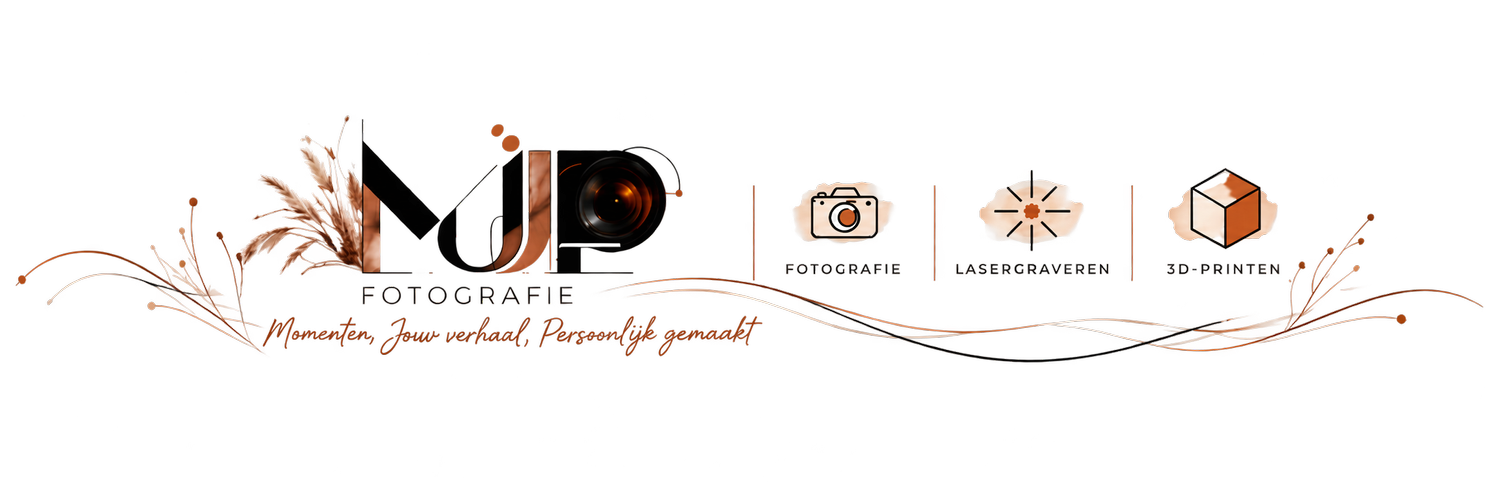 Momenten, Jouw Verhaal, Persoonlijk gemaakt - MJP Fotografie ,, Fotografie - Graveren en 3D-printen. Persoonlijk en uniek gemaakt