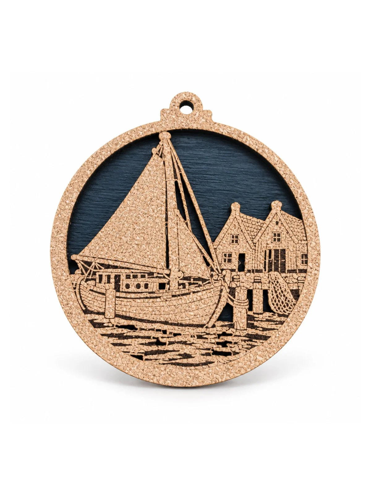Kerstbal_Zeilboot_in_de_haven.jpg