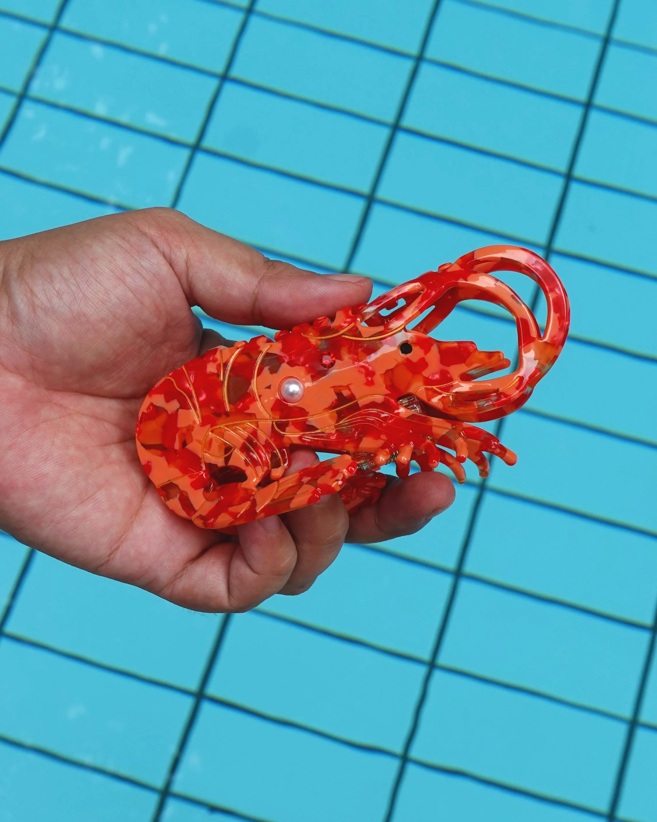 Lucky Lizzie Prawn Hair Clip