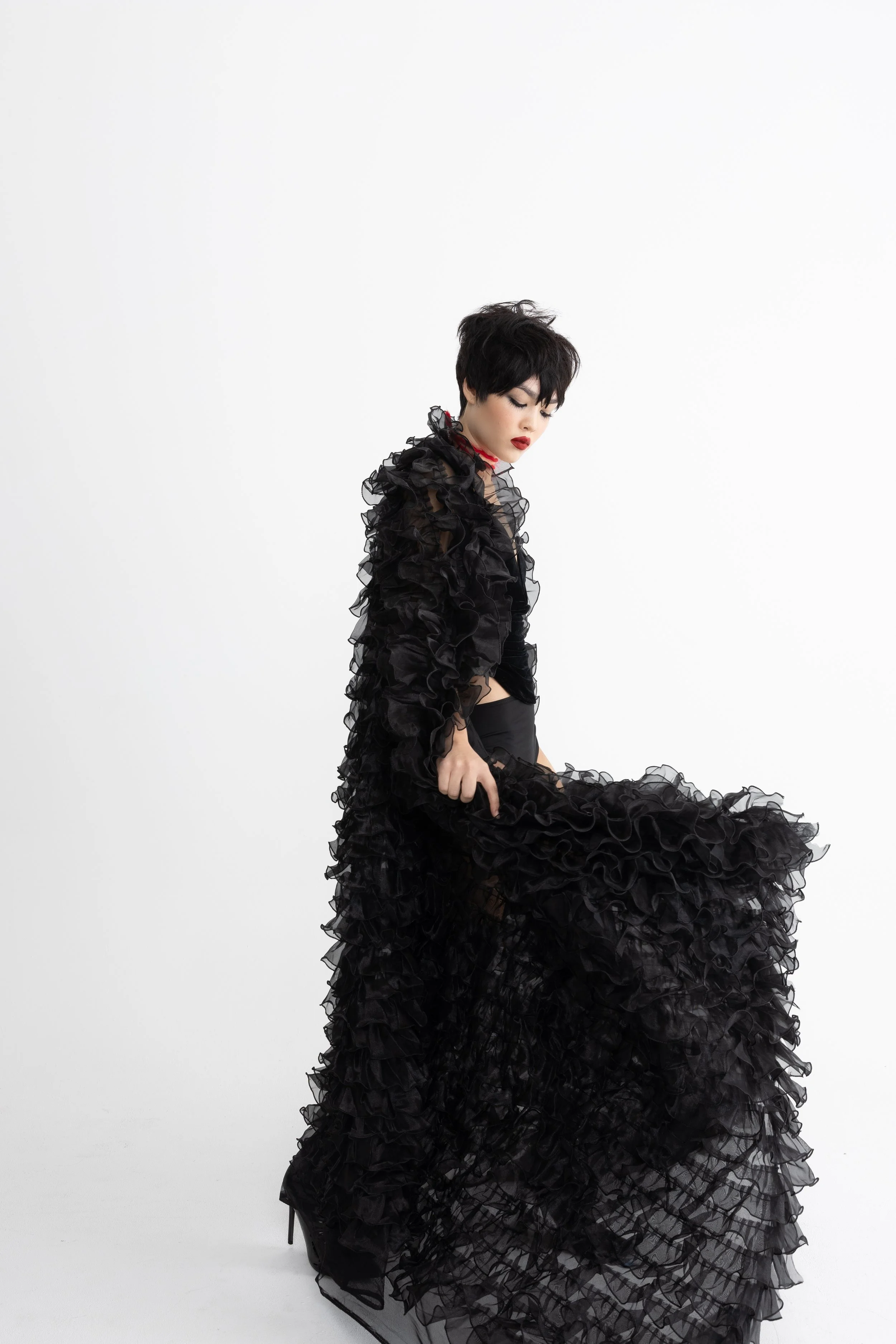 Gothic editorial pixie hair, KATYA Sydney