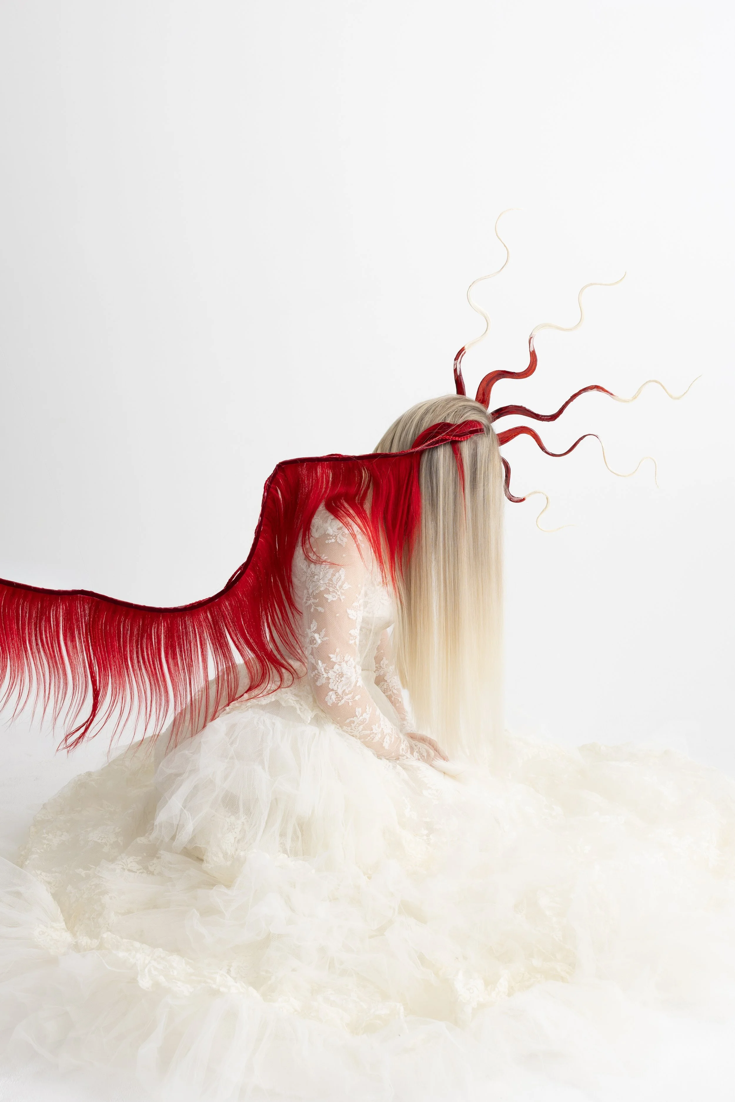 Avant-garde editorial hair with Air Touch colour, KATYA Sydney