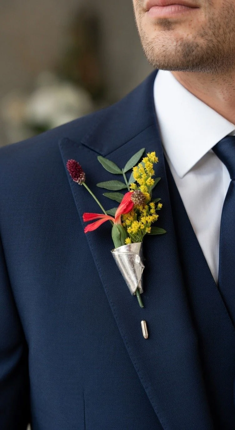 Corsage Vaas Pin