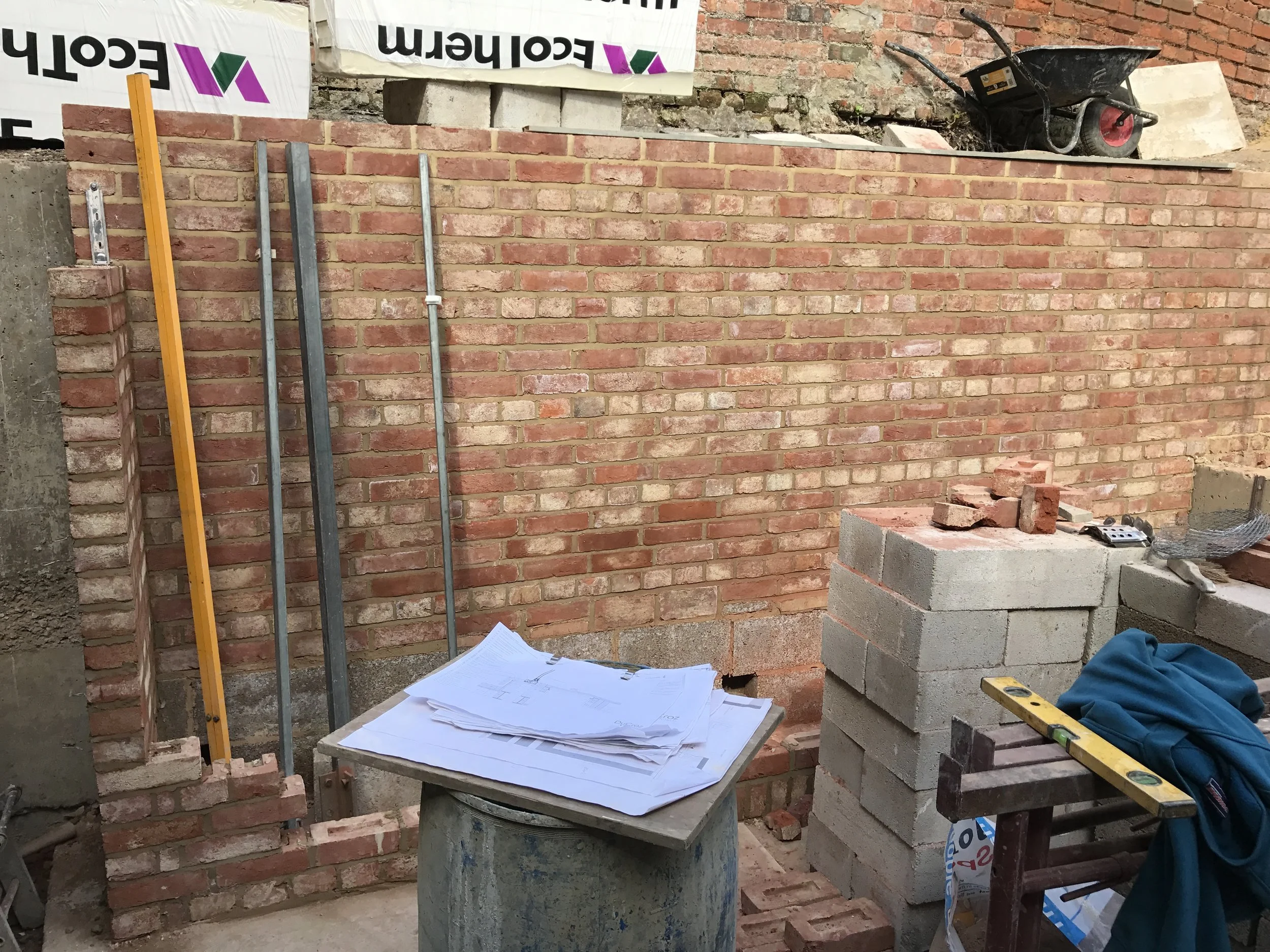 Natural variation in hand made bricks give a timeless finish to this new face-work.
