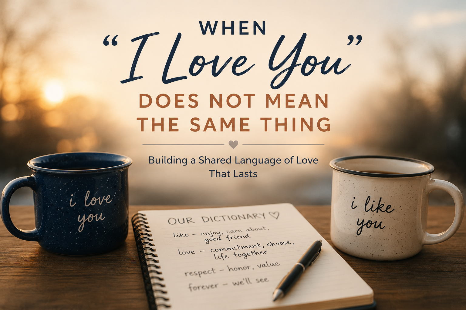 When “I Love You” Does Not Mean the Same Thing