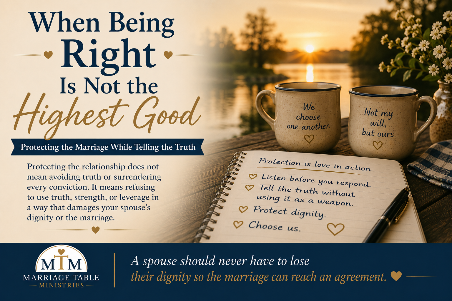 When being right is not the highest good