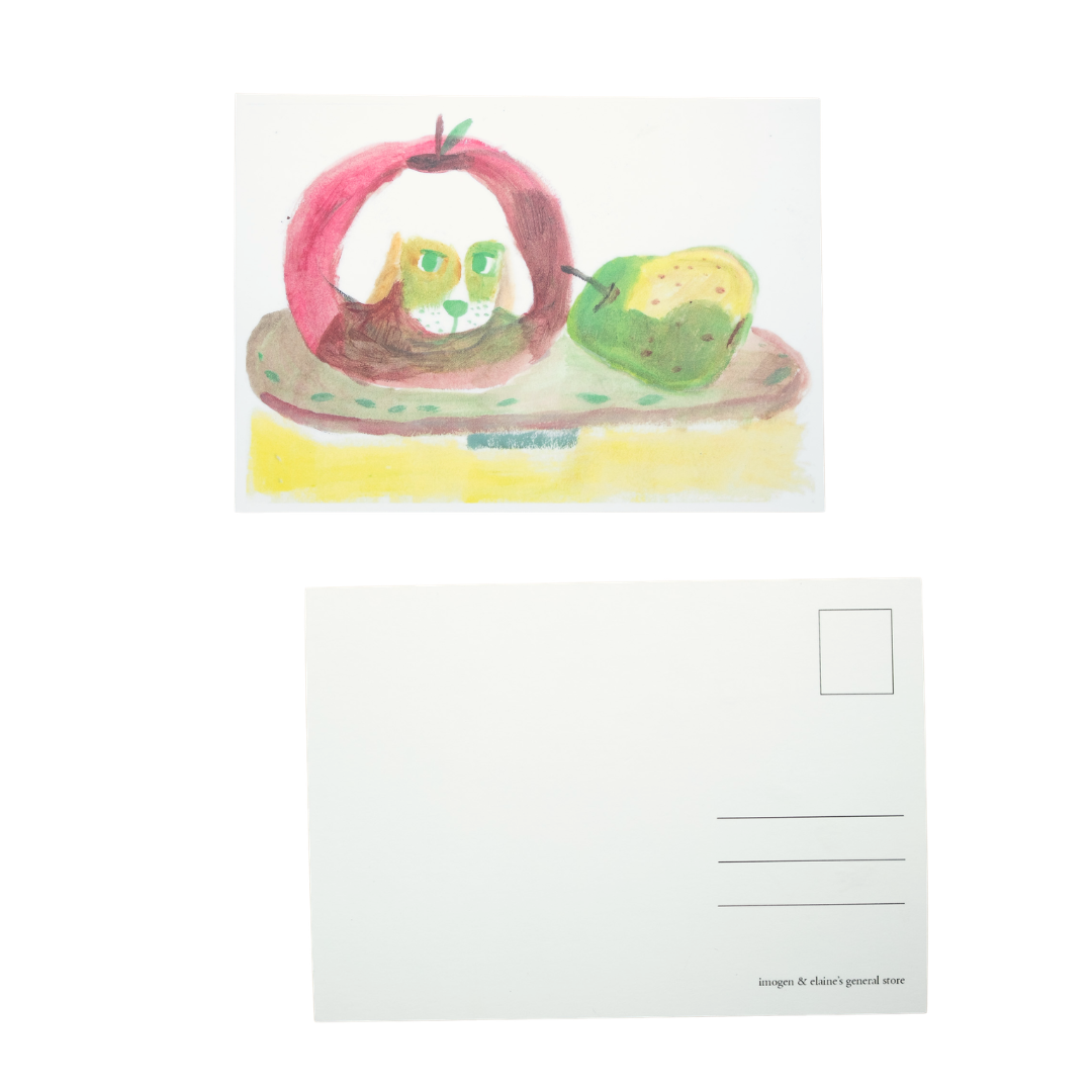 Unreal Apple Dog Postcard