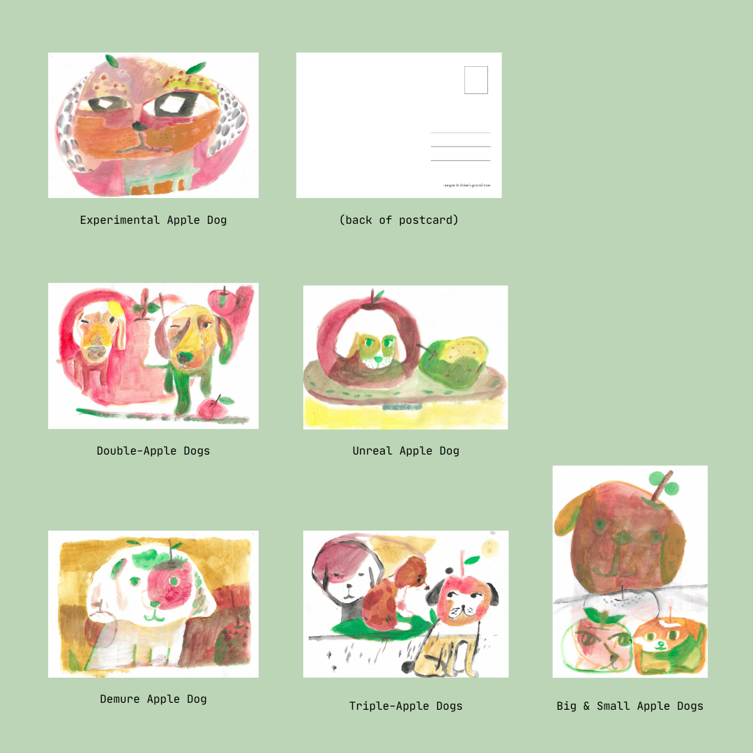 Apple Dog Postcard Set by imogen&elaine
