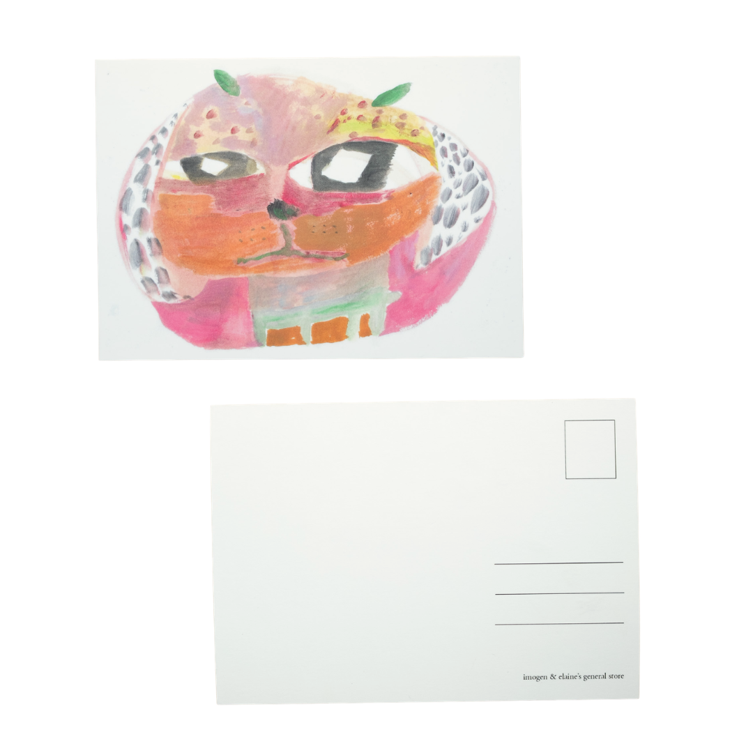 Experimental Apple Dog Postcard