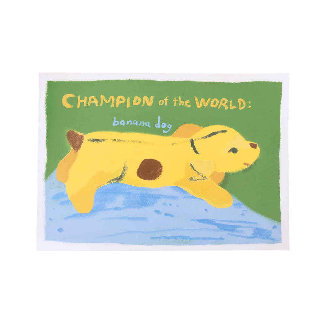 Banana dog print