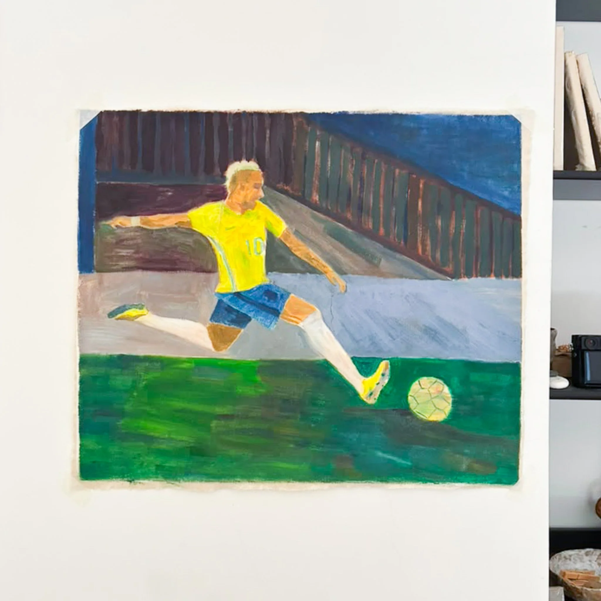 Painting of Neymar Jr
