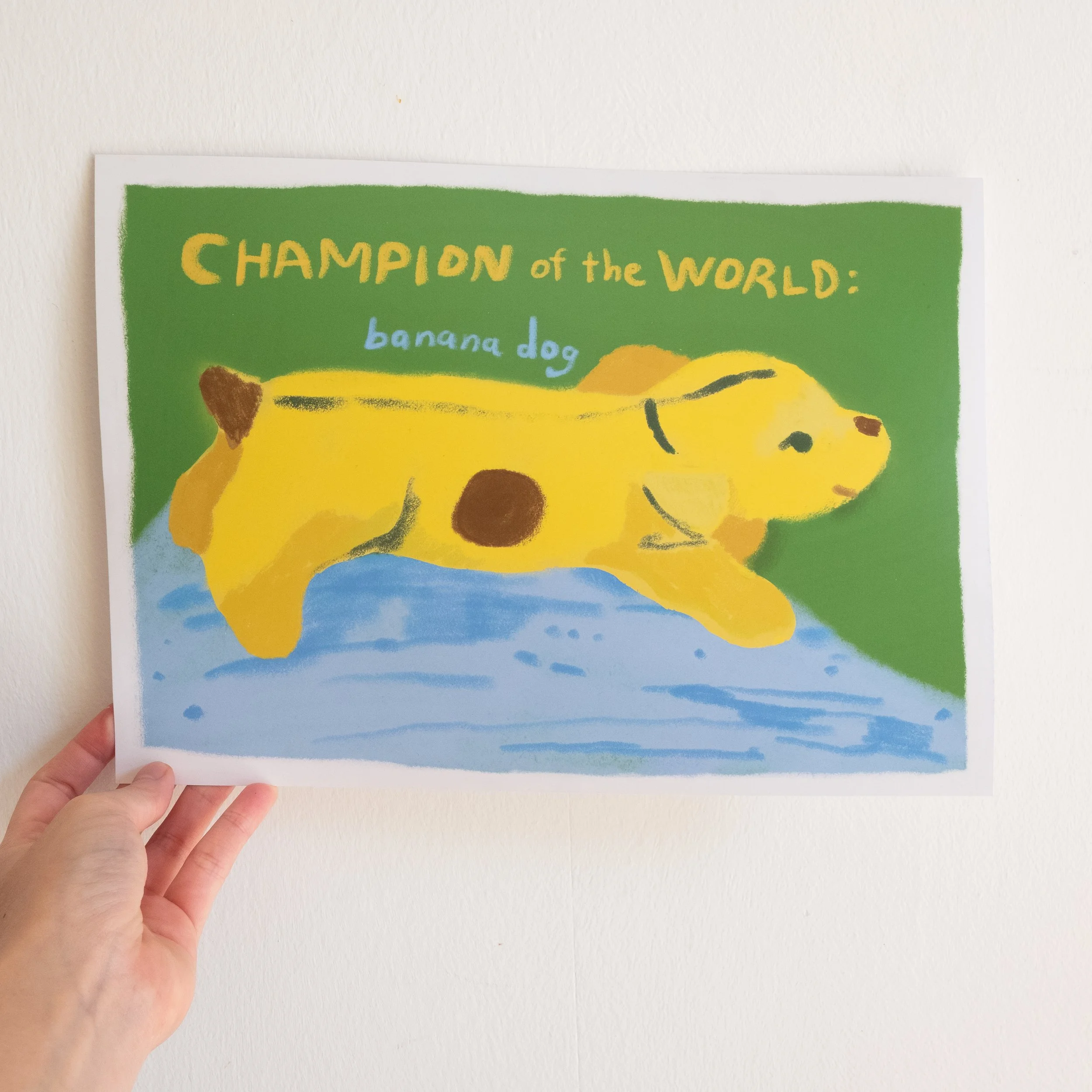Banana dog print