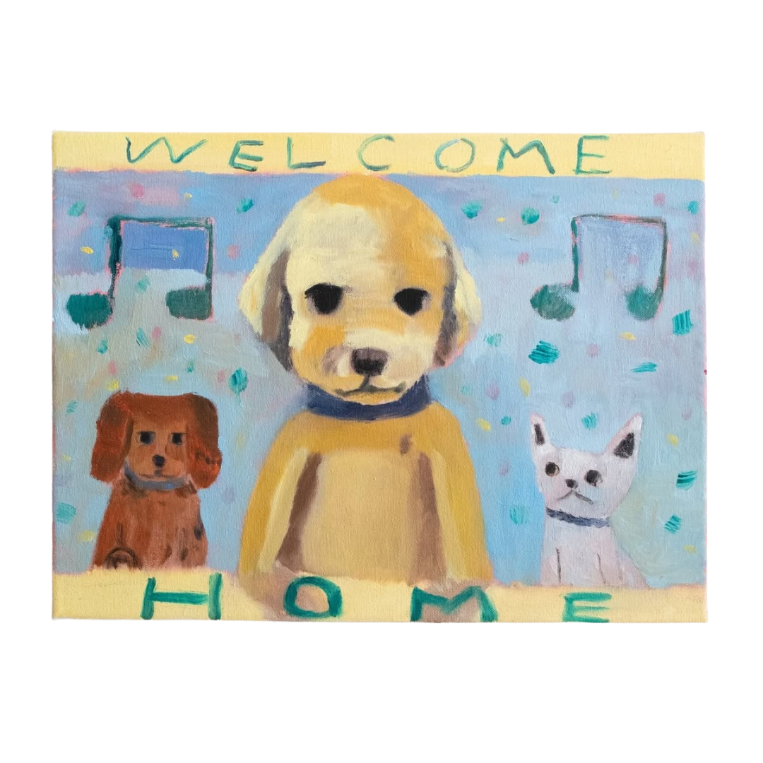Welcome home dogs