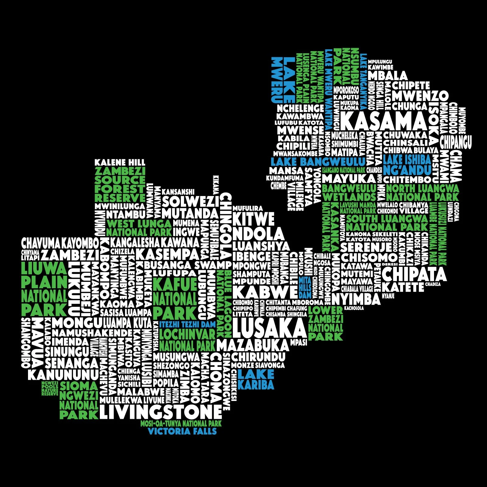 Zambia Map