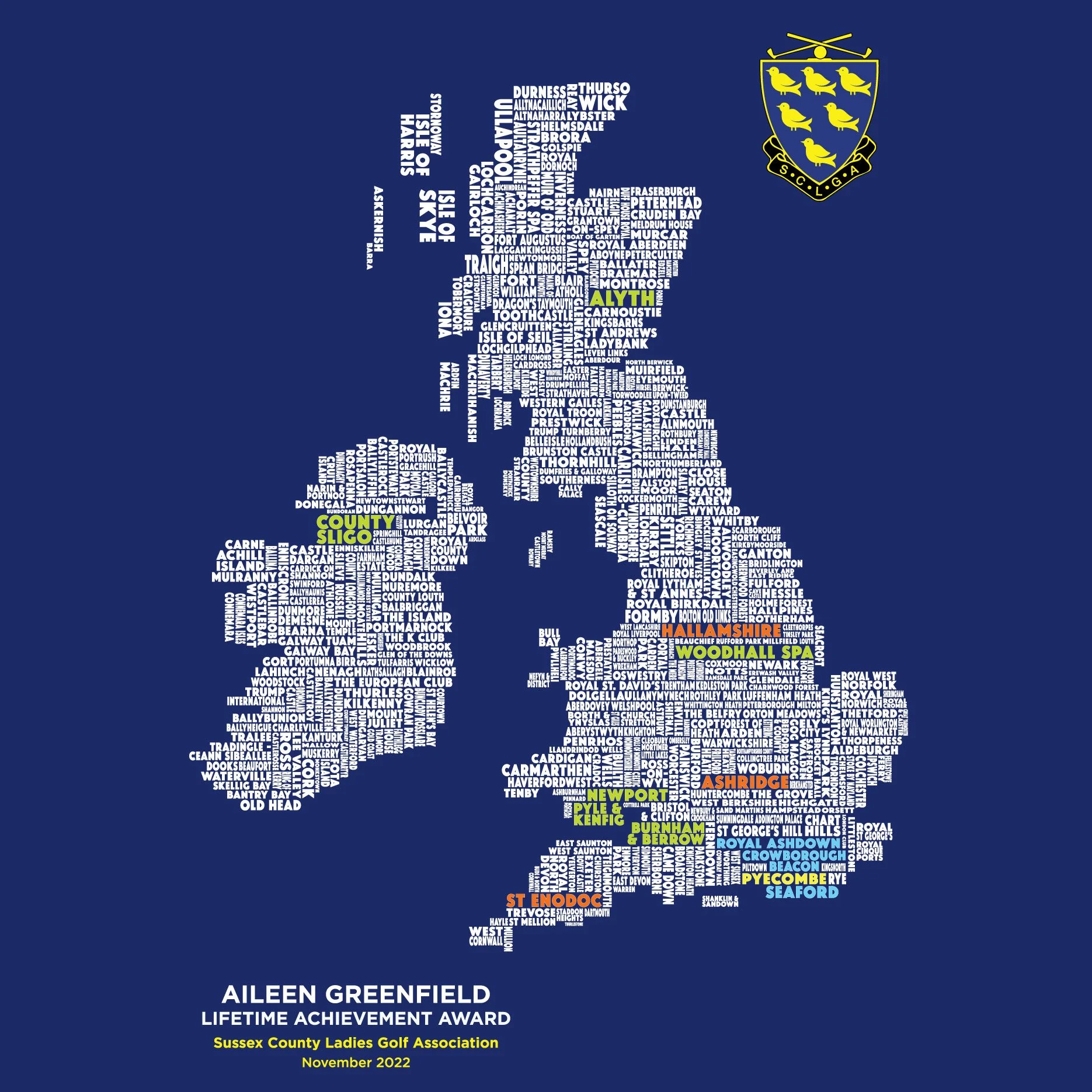 Golf Award Map