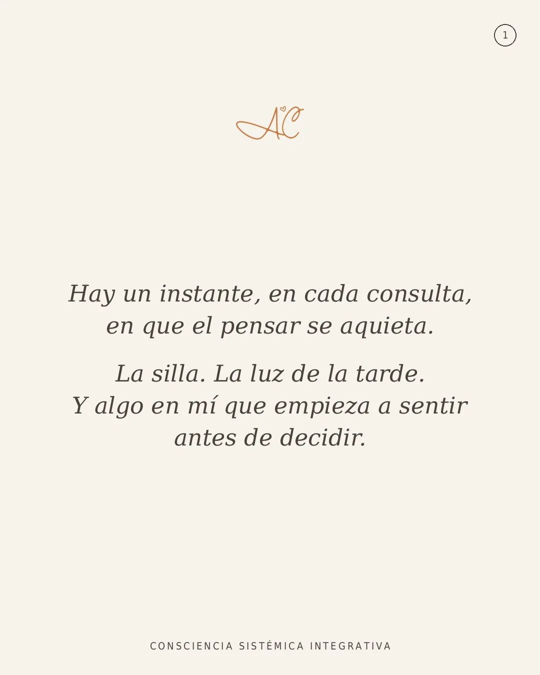 Tengo a&ntilde;os de estudio, t&eacute;cnicas que conf&iacute;o y uso. Pero el oficio real vive en otro lugar: en la entrega instintiva al momento, en sentir antes que razonar cu&aacute;l herramienta usar.

Y hay sesiones donde la certeza no nace de 
