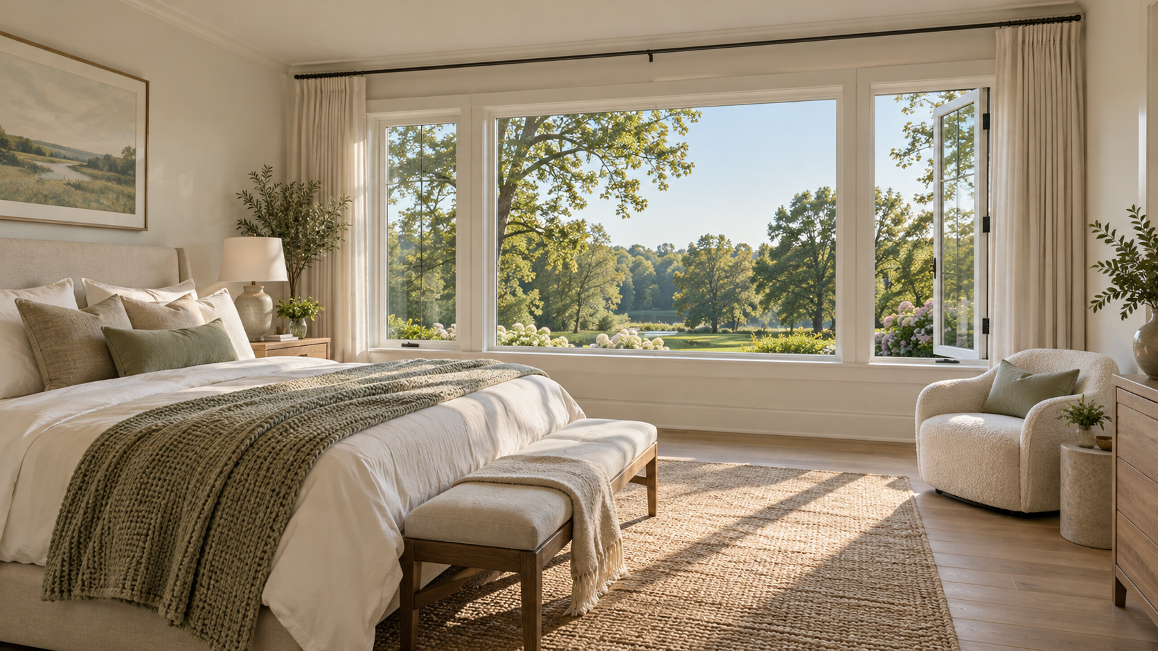 Morning light through grand bedroom windows.png