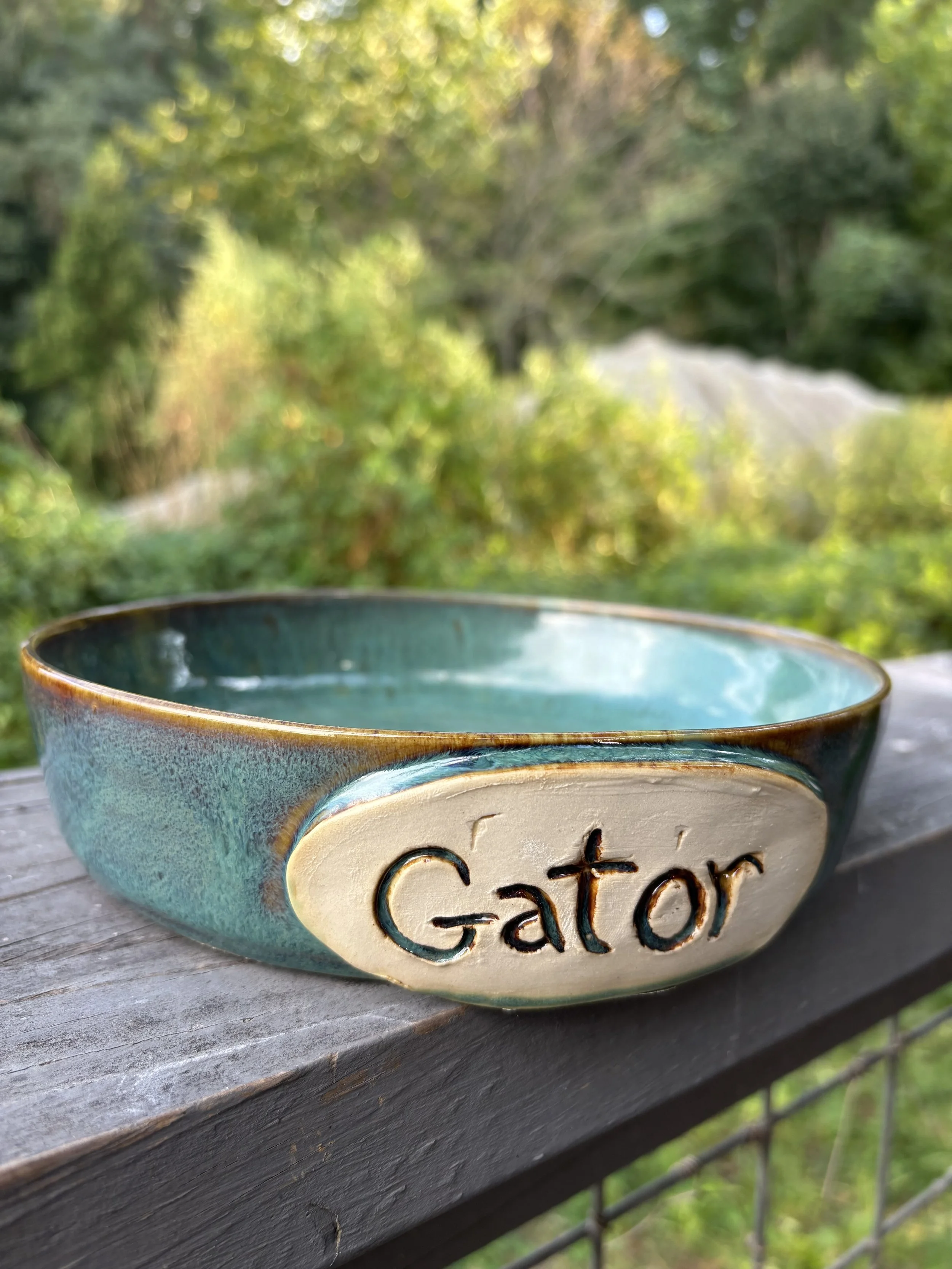 Custom Ceramic Dog Bowl
