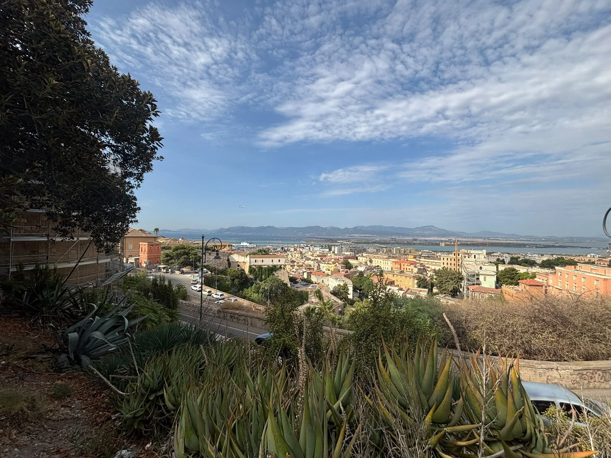 Uitzicht over Cagliari vanaf de wijk Castello