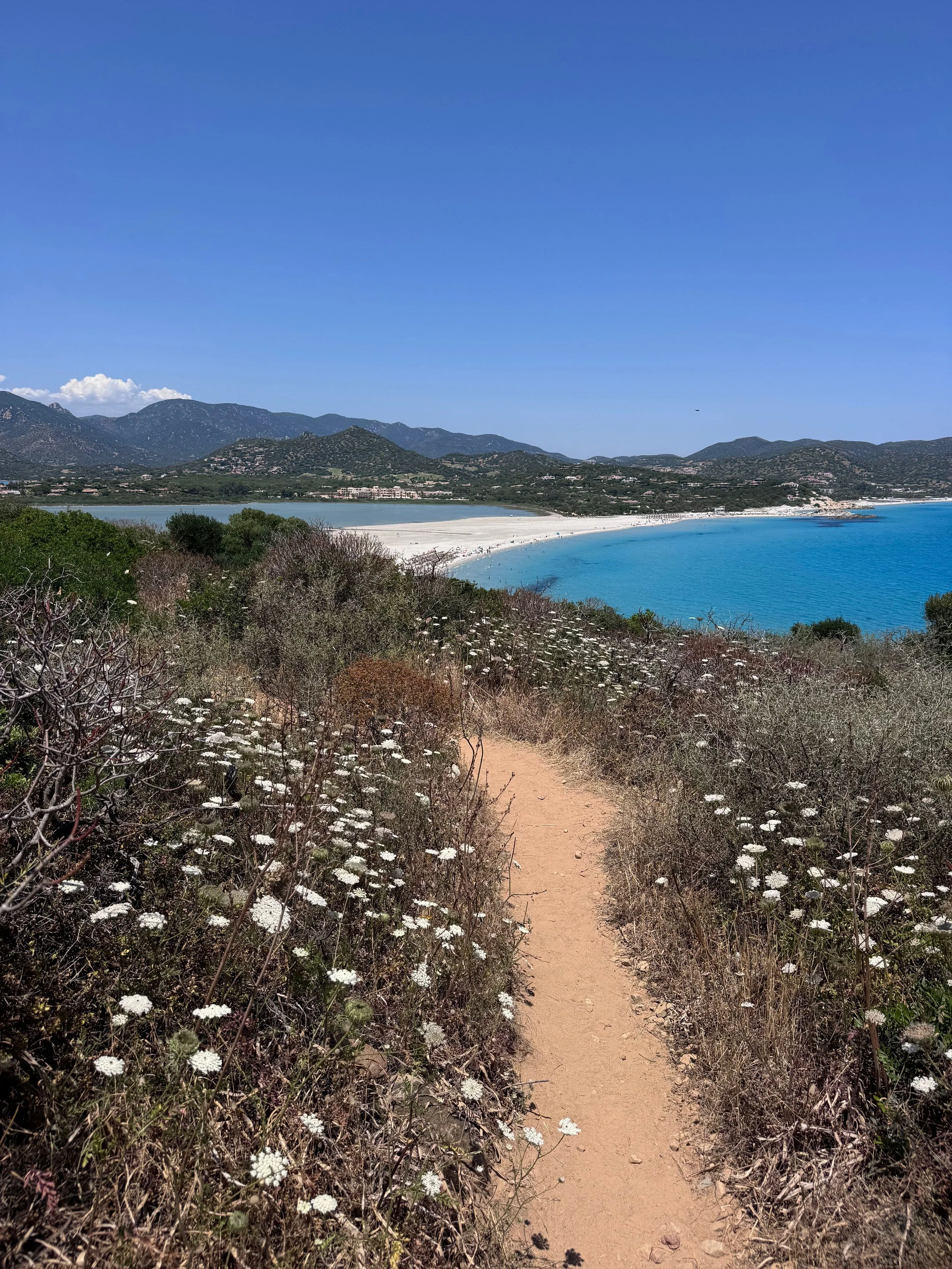 Porto Campana, rustig strand met duinen aan de Costa del Sud in Sardinië