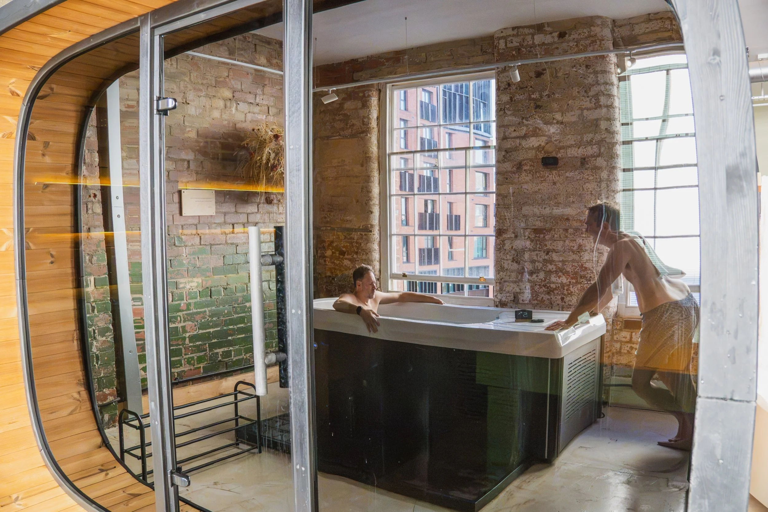 Guided sauna and cold exposure at Foundations of Balance