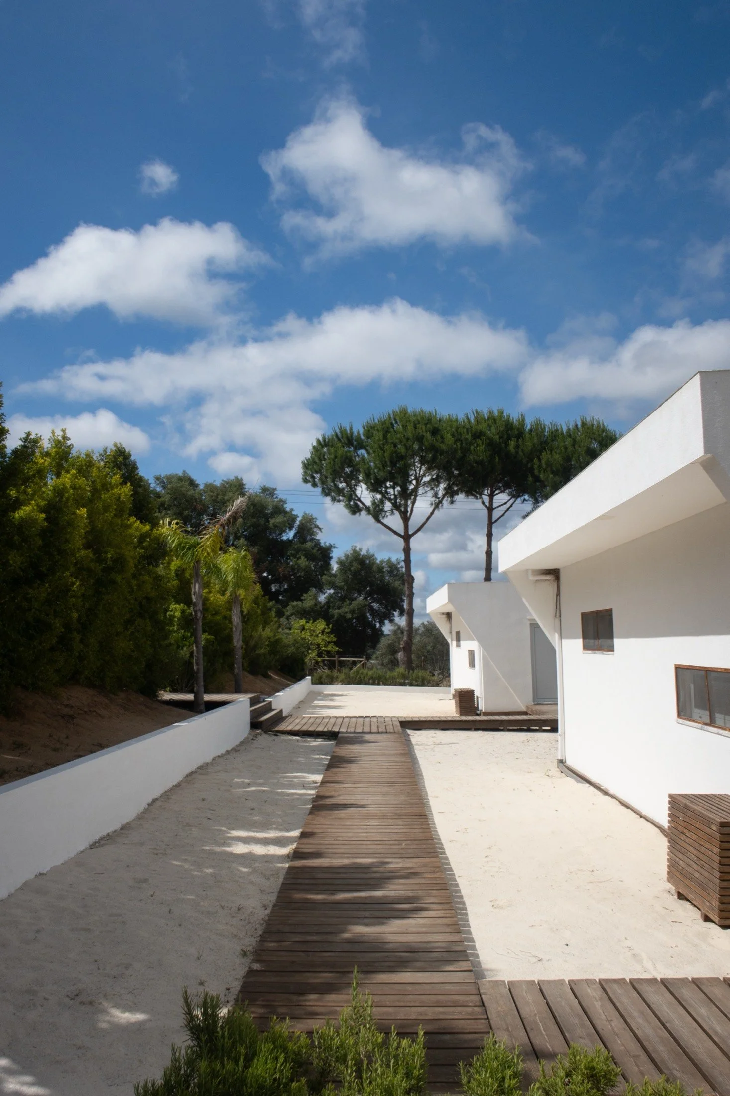 The two houses, side by side