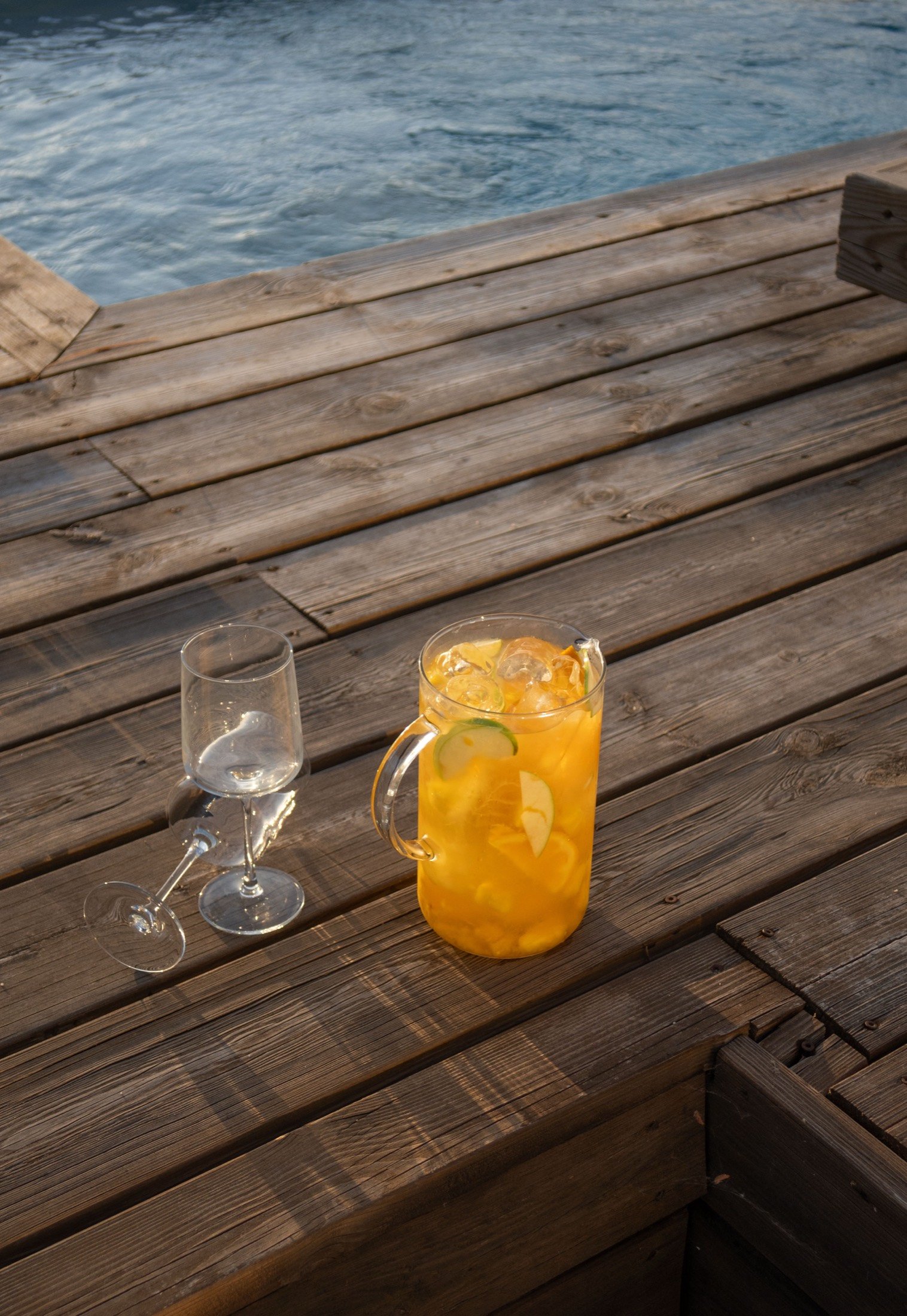 Drinks on the deck