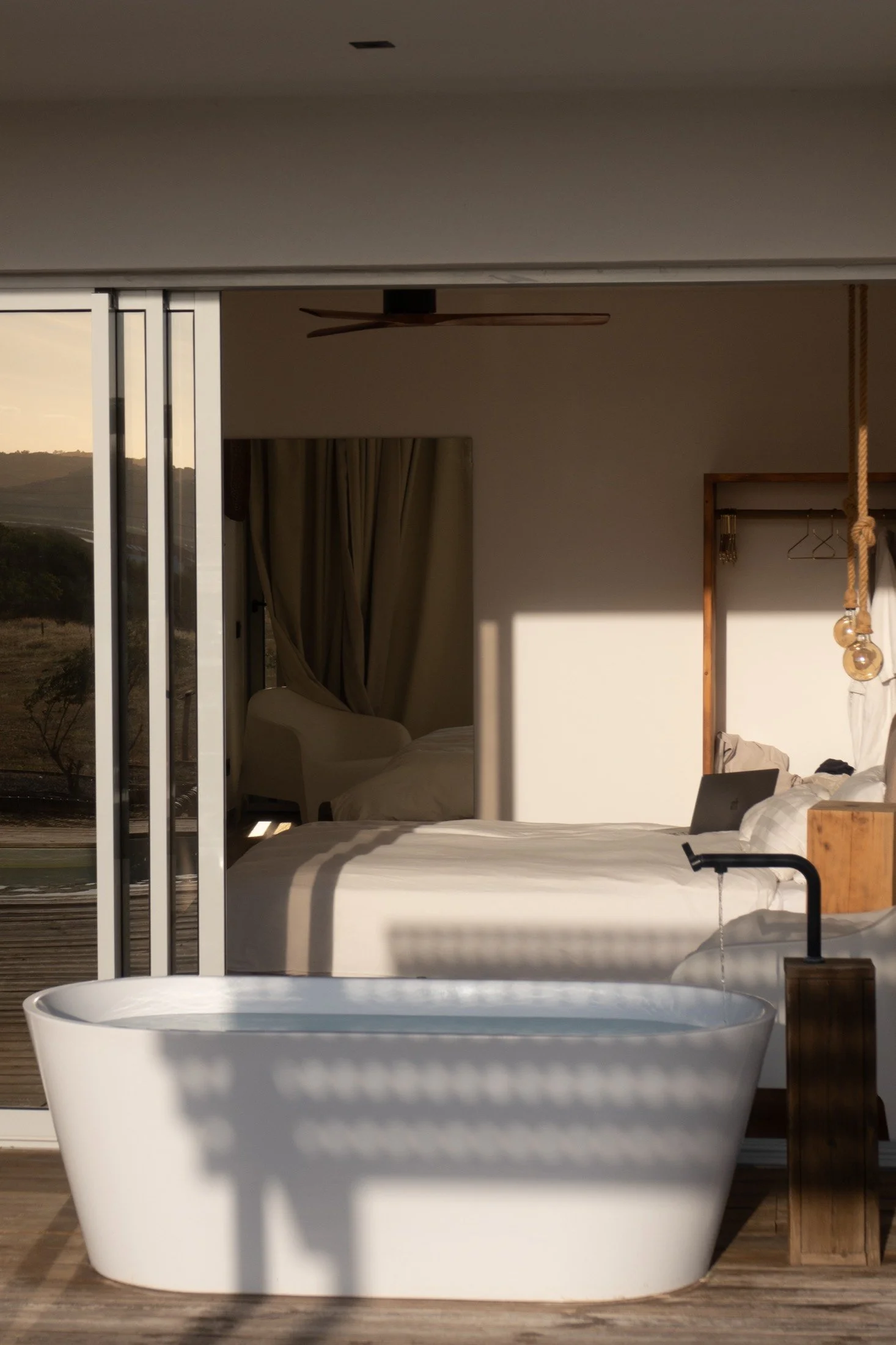 Morning light in the bedroom