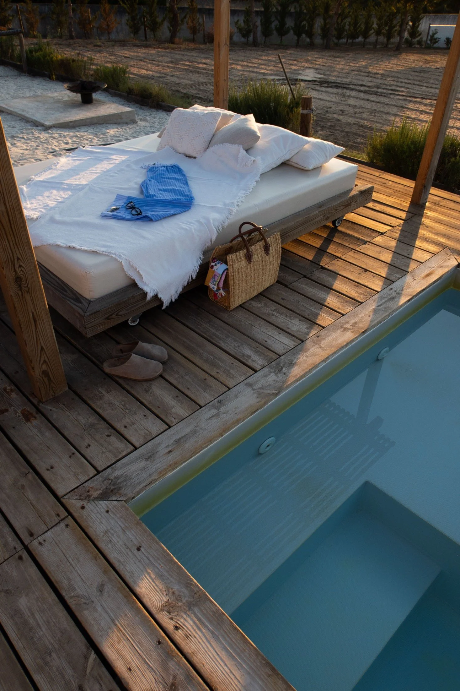 Daybed by the pool