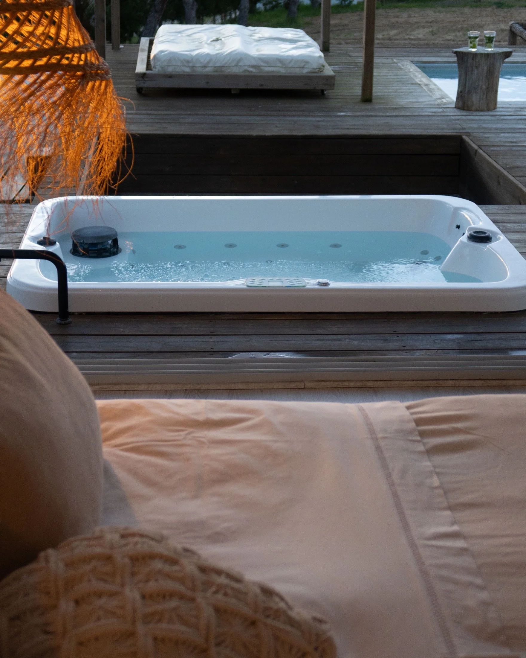 Jacuzzi on the deck