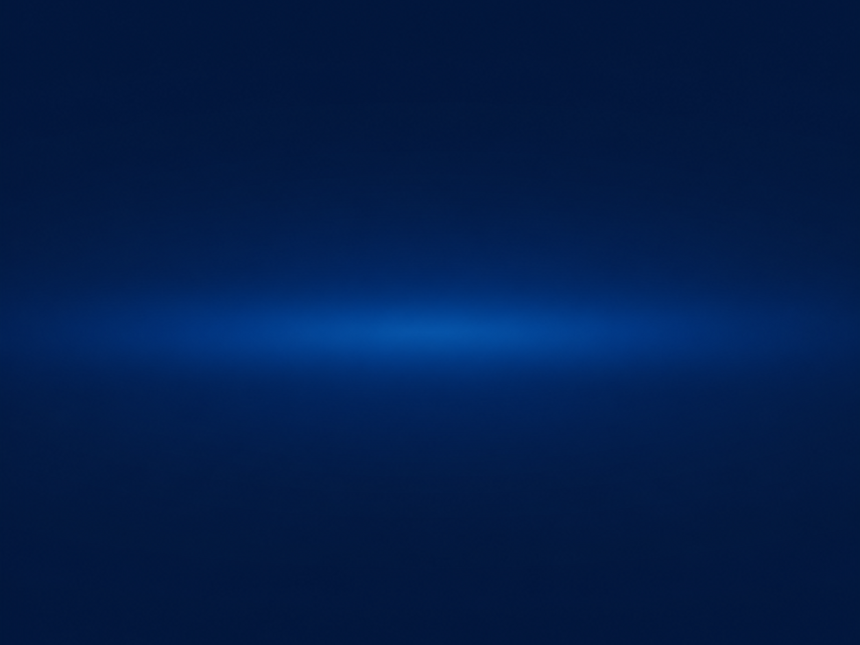 Dark blue gradient background with a faint horizontal lighter blue band running across the middle.