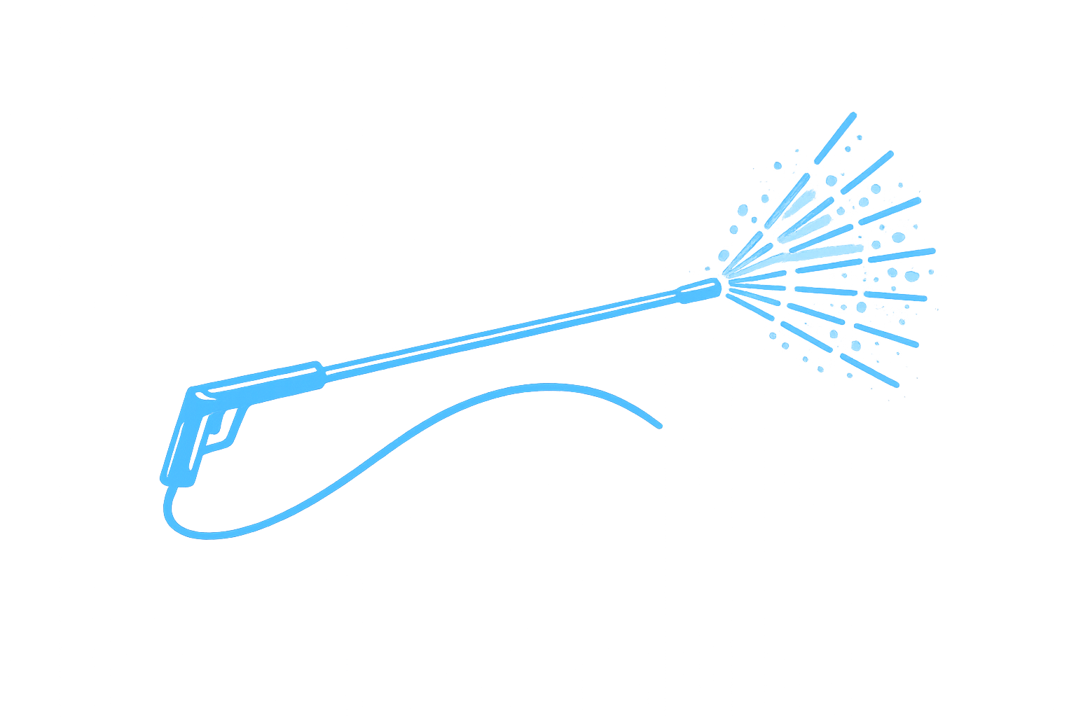 A digital illustration of a blue, futuristic gun with energy beams emanating from the barrel, set against a dark background.