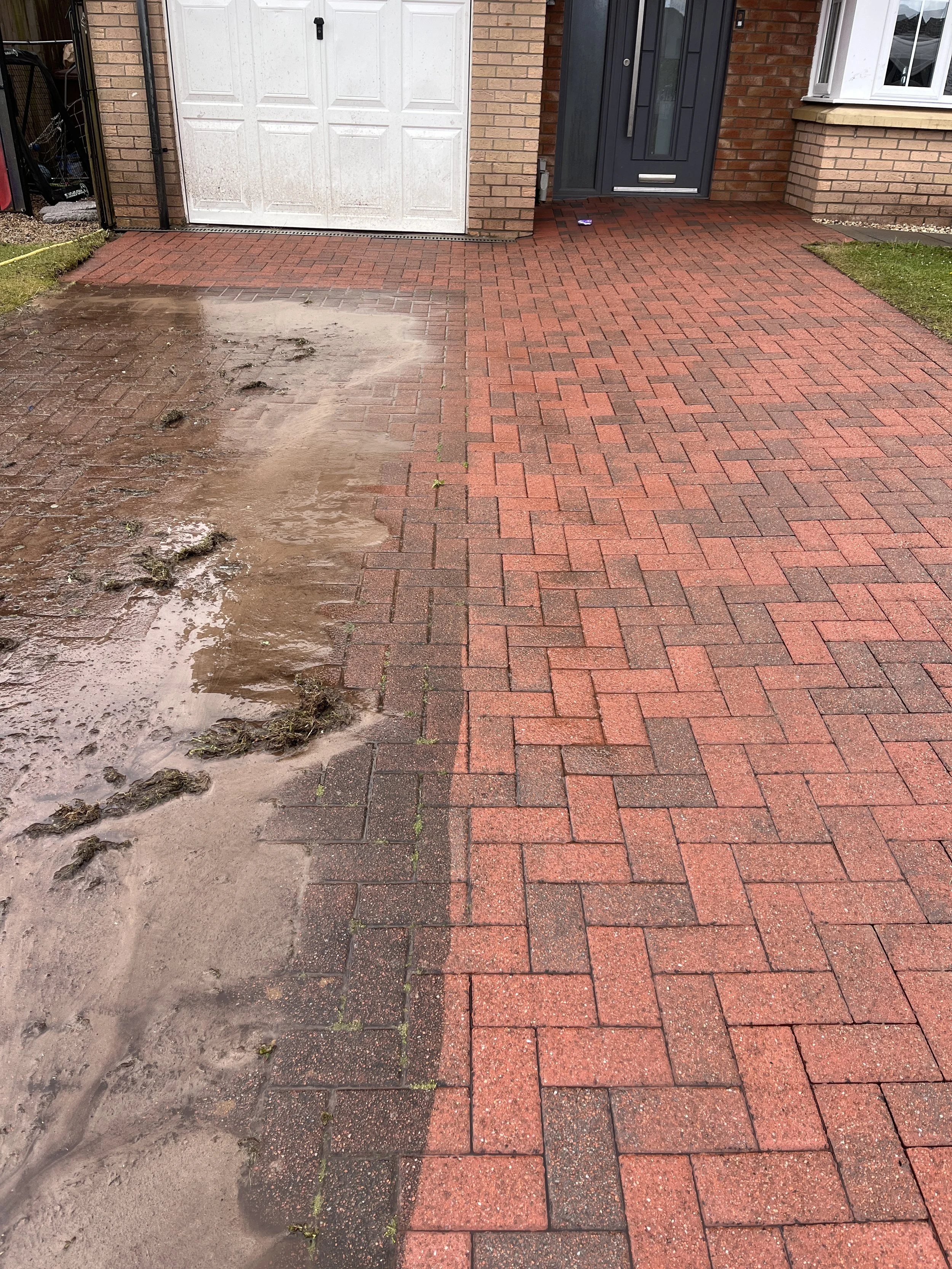 Monoblock cleaning, before and after