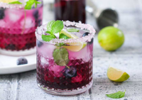 Blueberry Mocktail Mojito