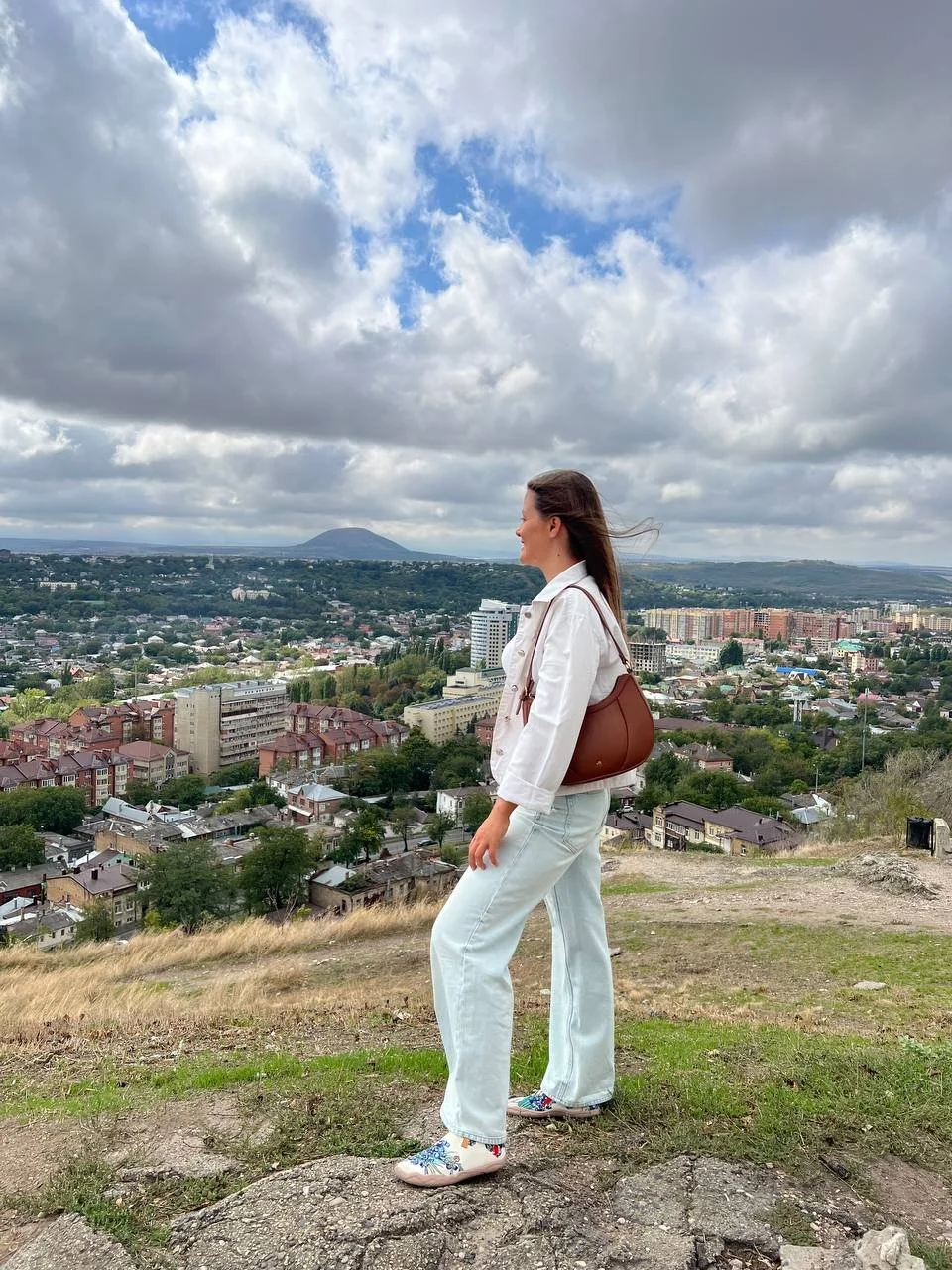 Pyatigorsk from a viewpoint in the Caucasus, Russia