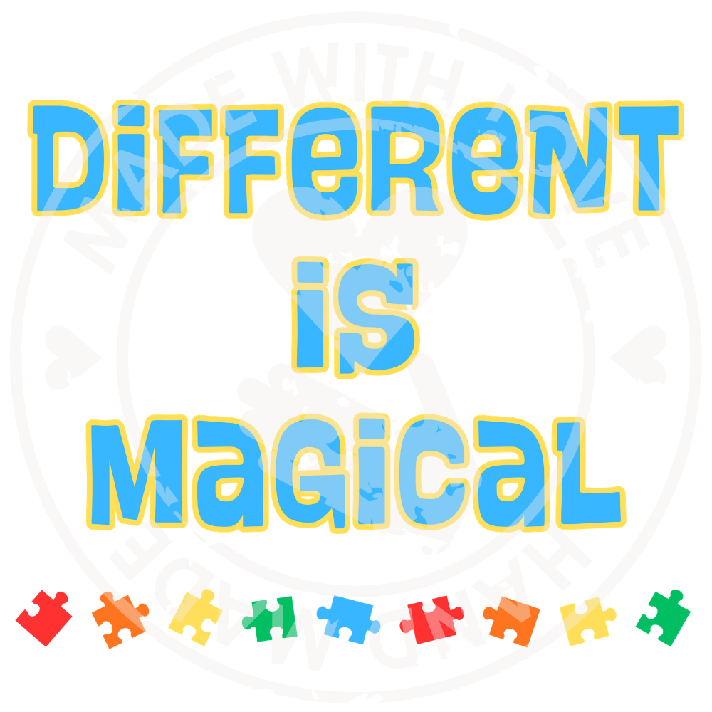 Different is Magical - Autism PNG