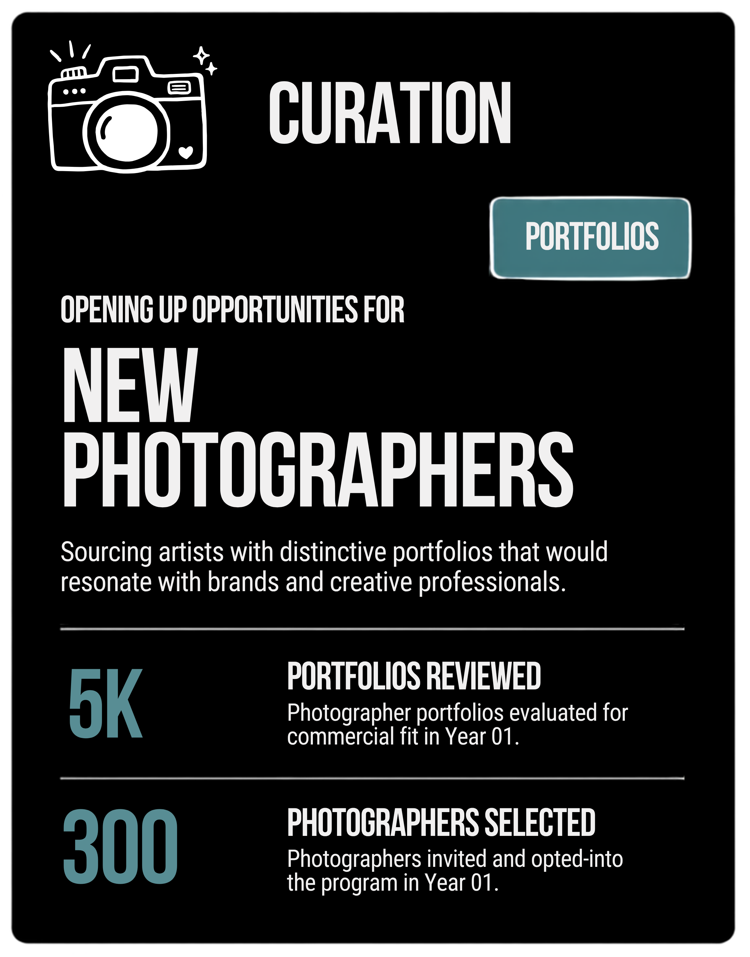 Flickr Marketplace photographer curation metrics