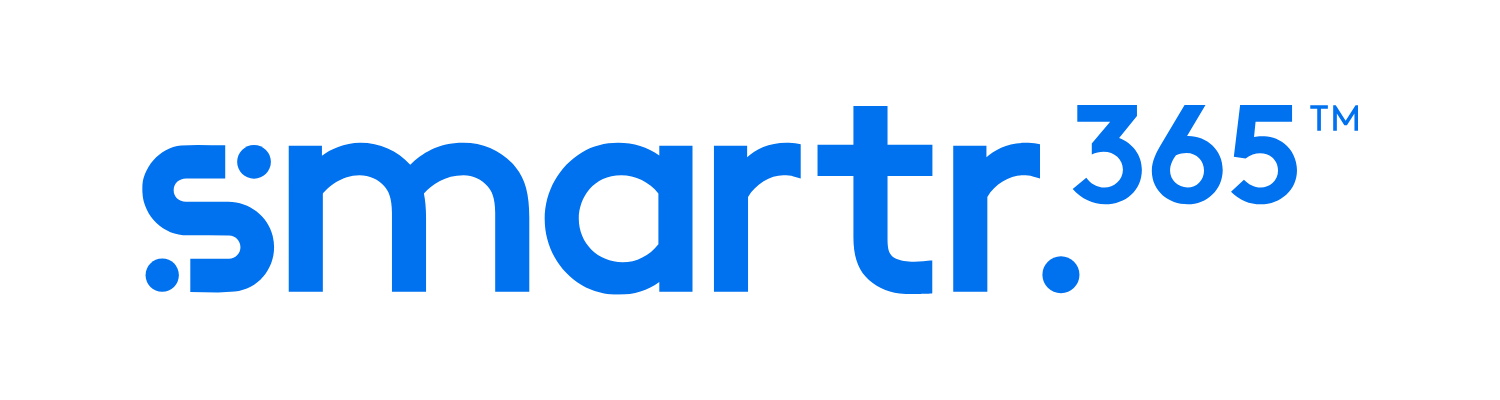 Logo of smartr.365 with blue text on a white background.