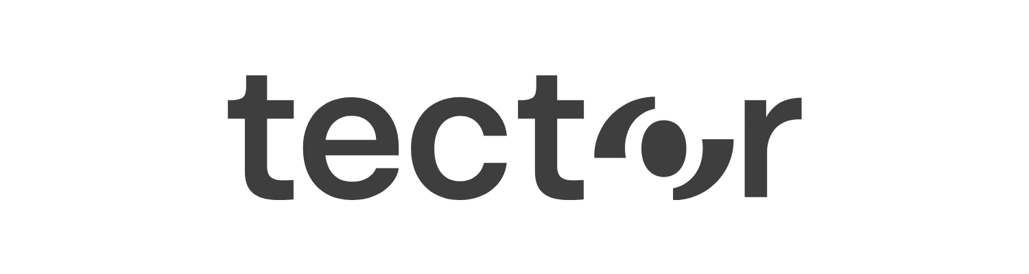 The Tector logo with the word "tector" in stylized black font.