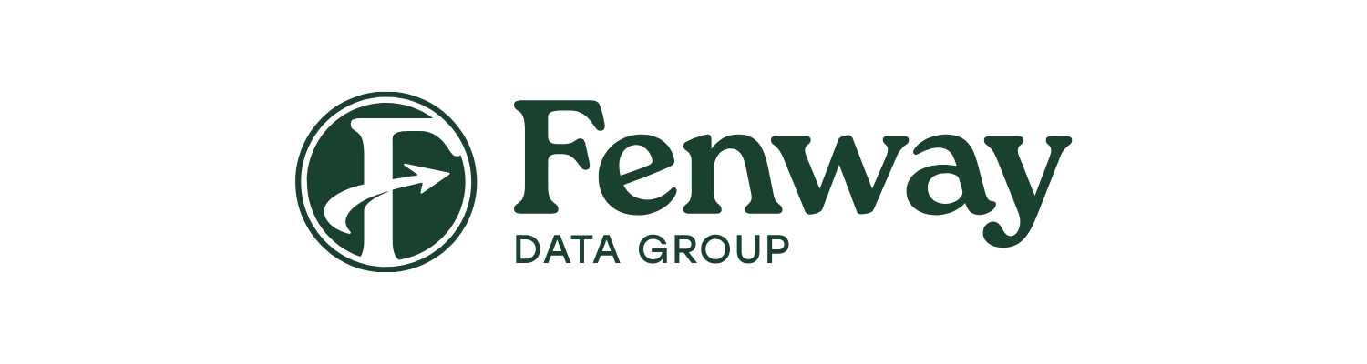 Fenway Data Group logo featuring a stylized 'F' with an arrow, accompanied by the company name and the words 'Data Group'.