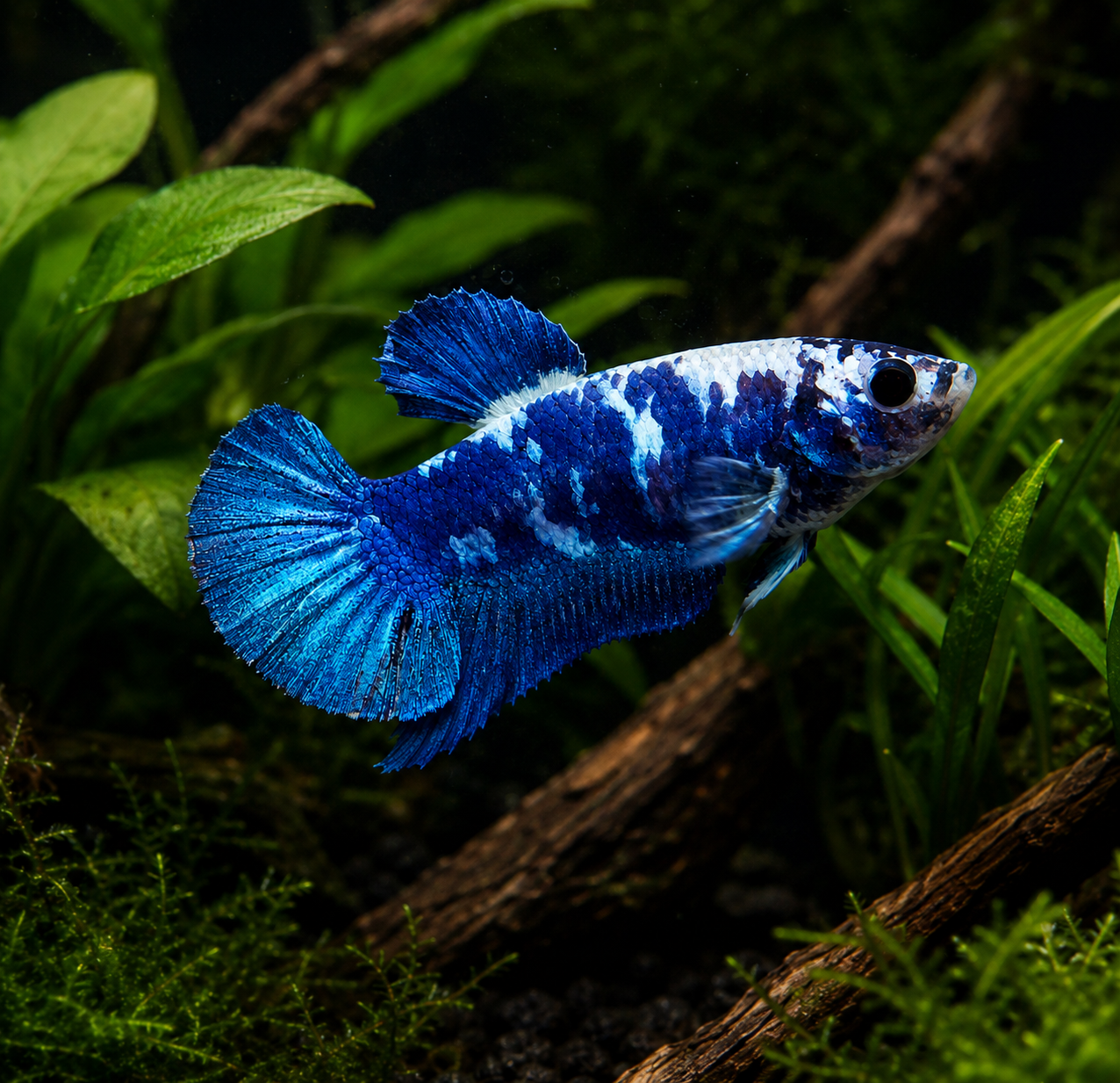 Betta Blue panda femelle