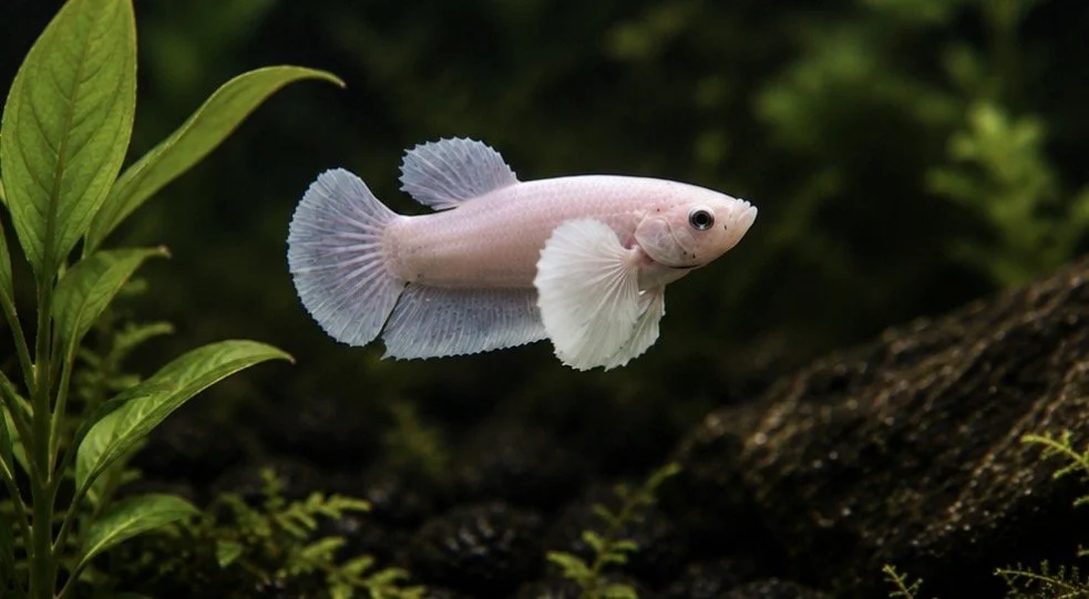 Betta Dumbo Platinium femelle