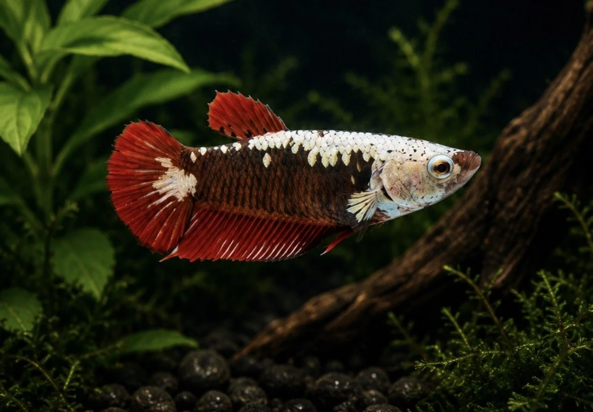Betta Plakat Red Samurai Femelle