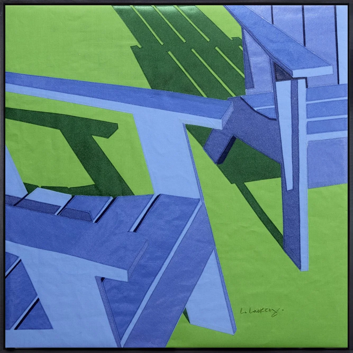 Blue Chairs: Couple