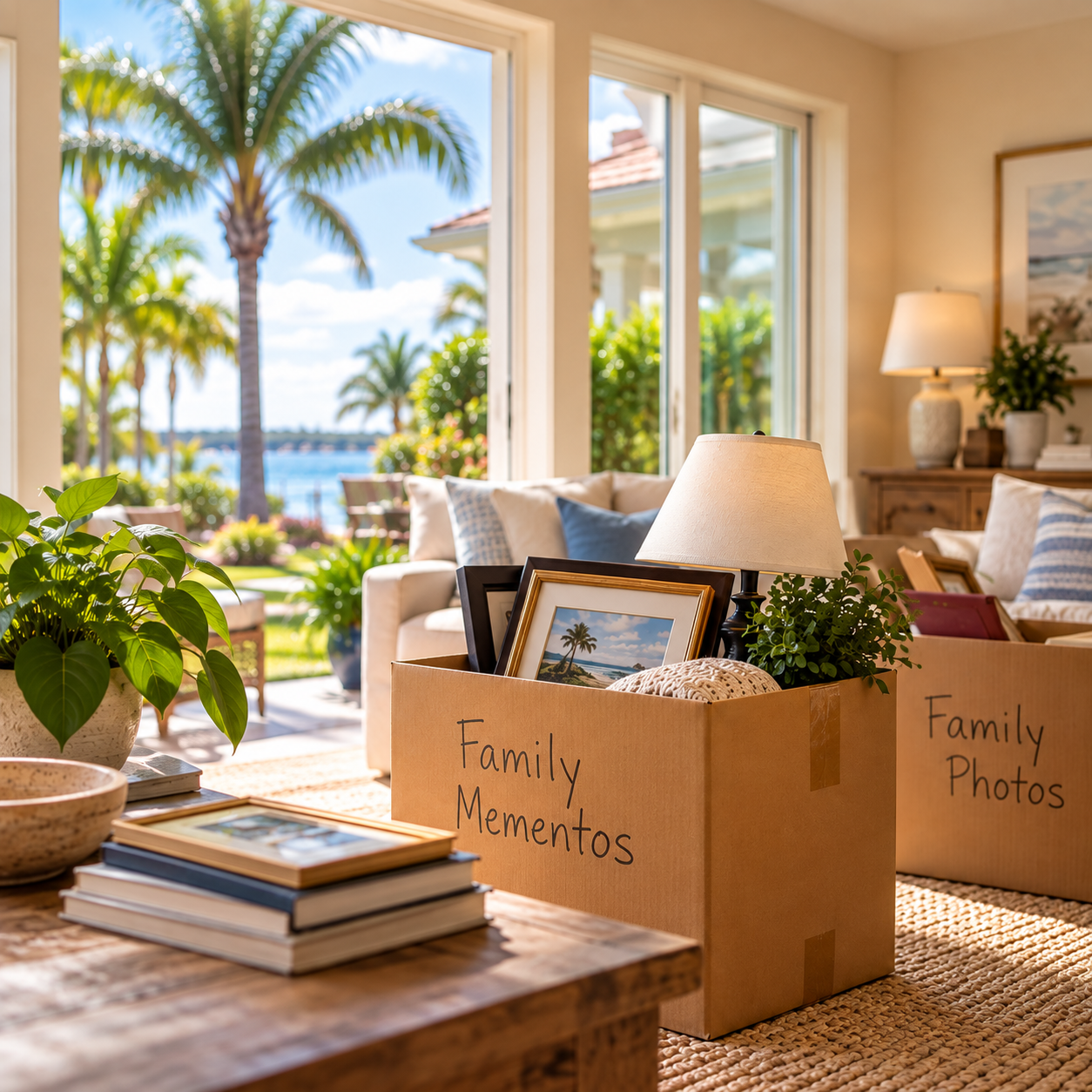 Inherited Florida home with family belongings being prepared for sale